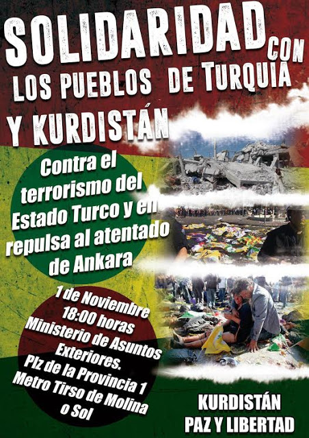 1 Noviembre Solidaridad Pueblos Turco y Kurdo