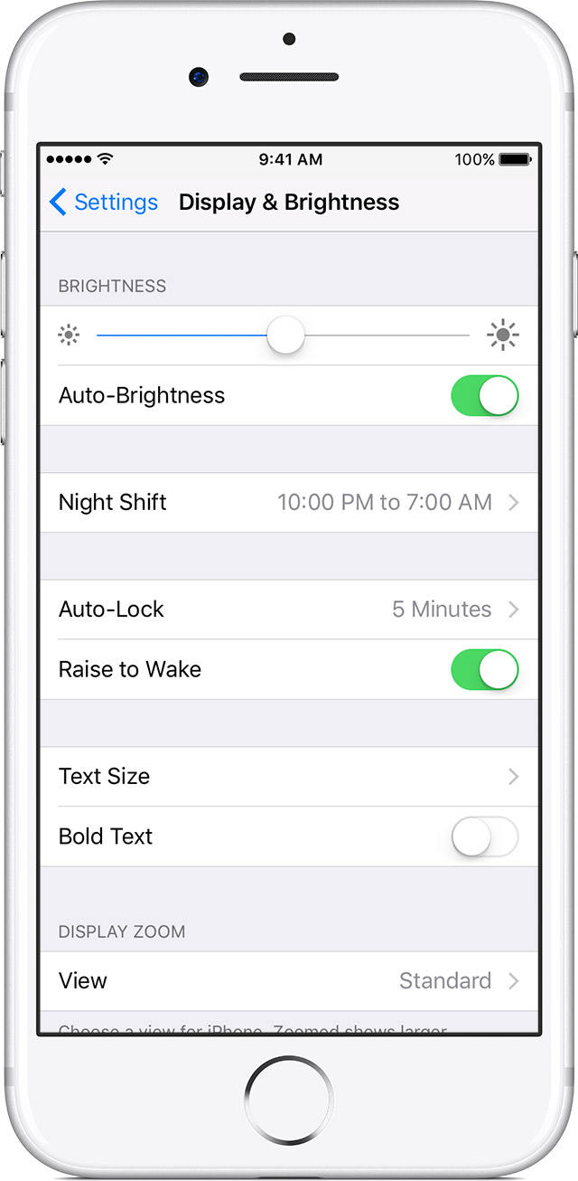 Image result for iphone auto brightness