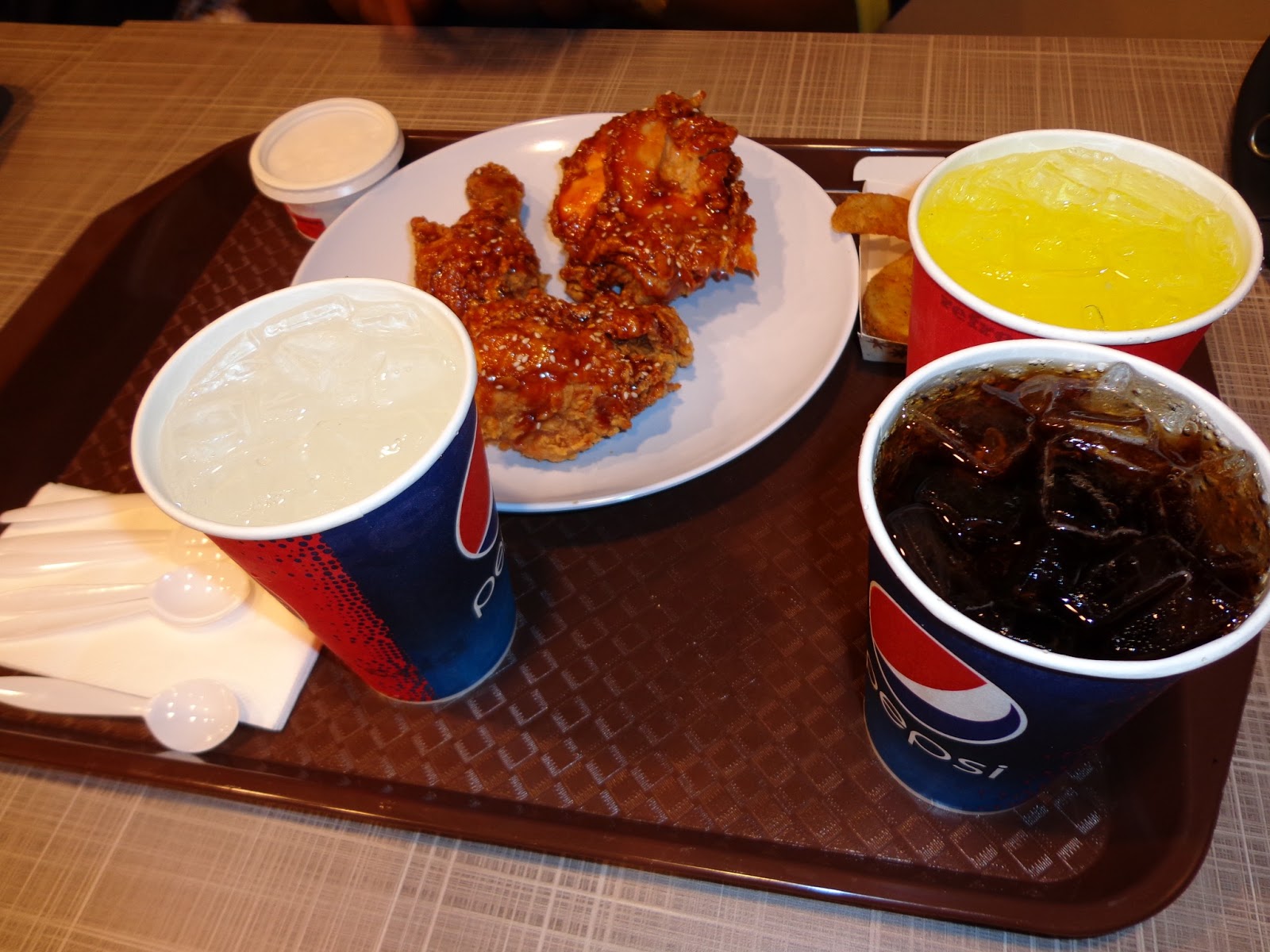 MakanMakan Di KFC, Teluk Intan Spicy Korean Crunch Combo, Toasted