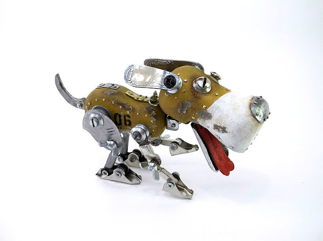 animals steampunk sculpture