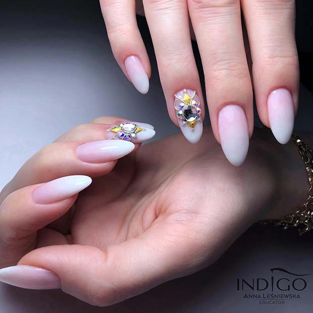 Almond Pink Baby Boomer Nails Nail And Manicure Trends