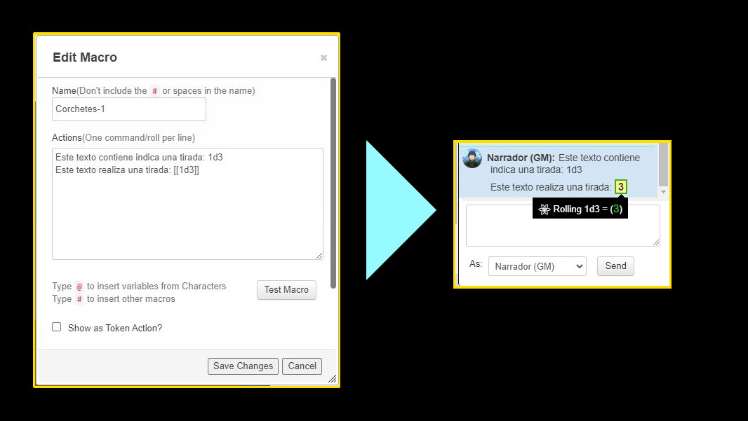 Bricorol Tutorial de Roll20 para programar macros como un