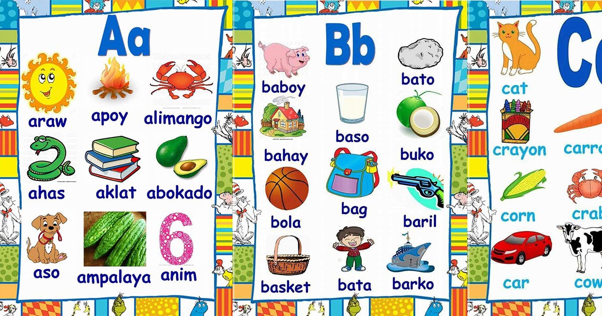 Filipino Alphabet And Filipino Word Tracing Sheets Filipino Words ...