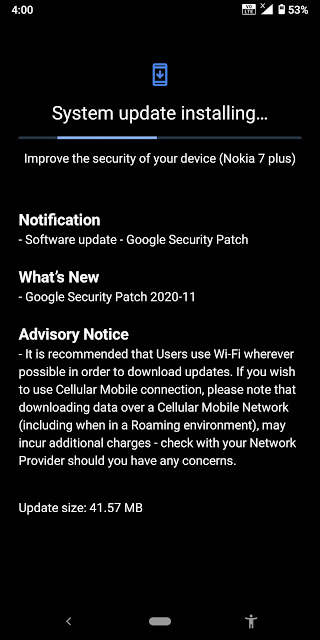 Nokia 7 Plus receiving November 2020 Android Security patch
