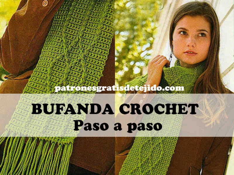 Apuesta Camino ganador Bufanda Crochet Muy Fácil con Diseño Geométrico