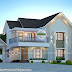 2690 sq-ft Awesome sloping roof home design