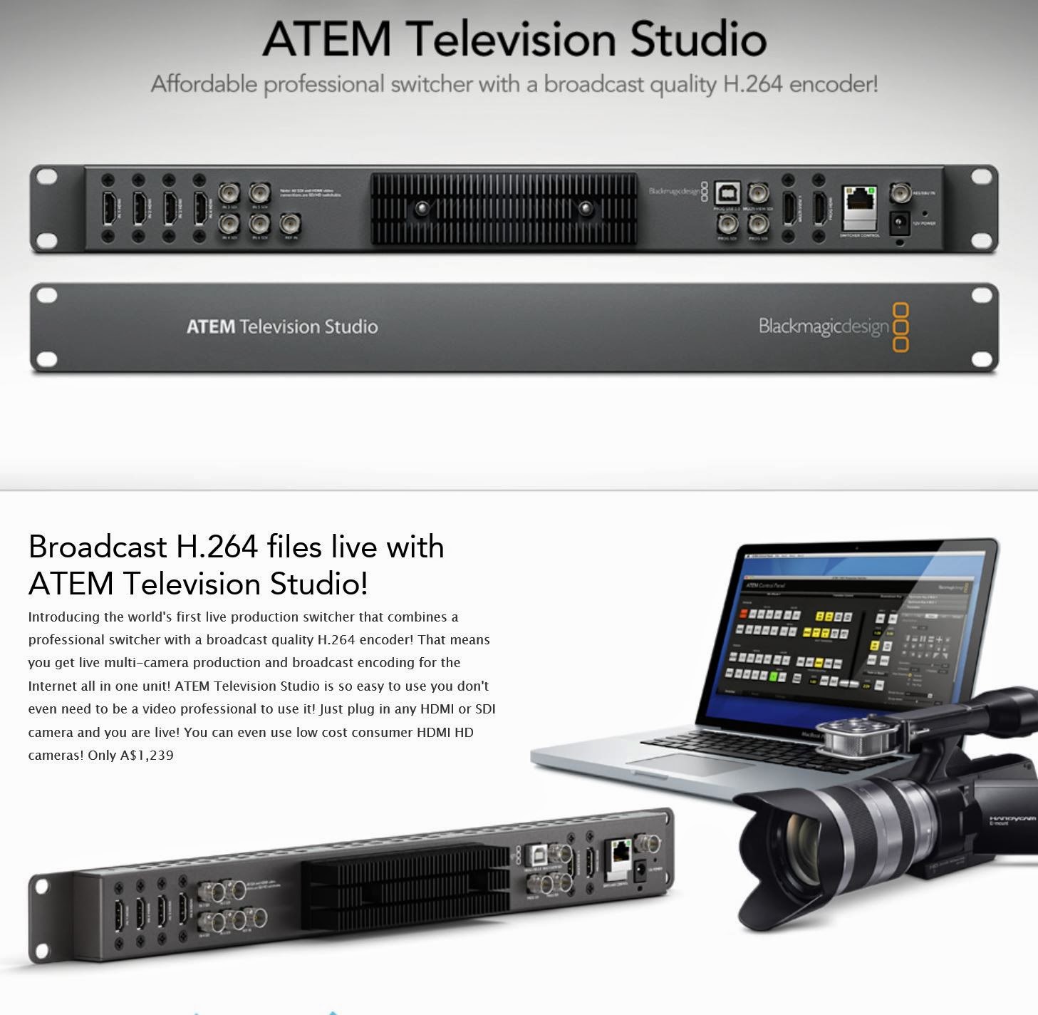 Blackmagic Tv Studio Software , ATEM Television Studio – KMKVPV