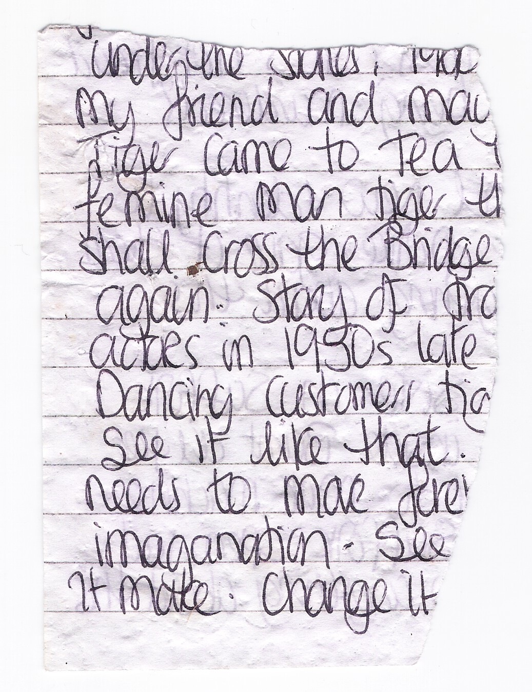 Shadows & Light A Scrap of Paper