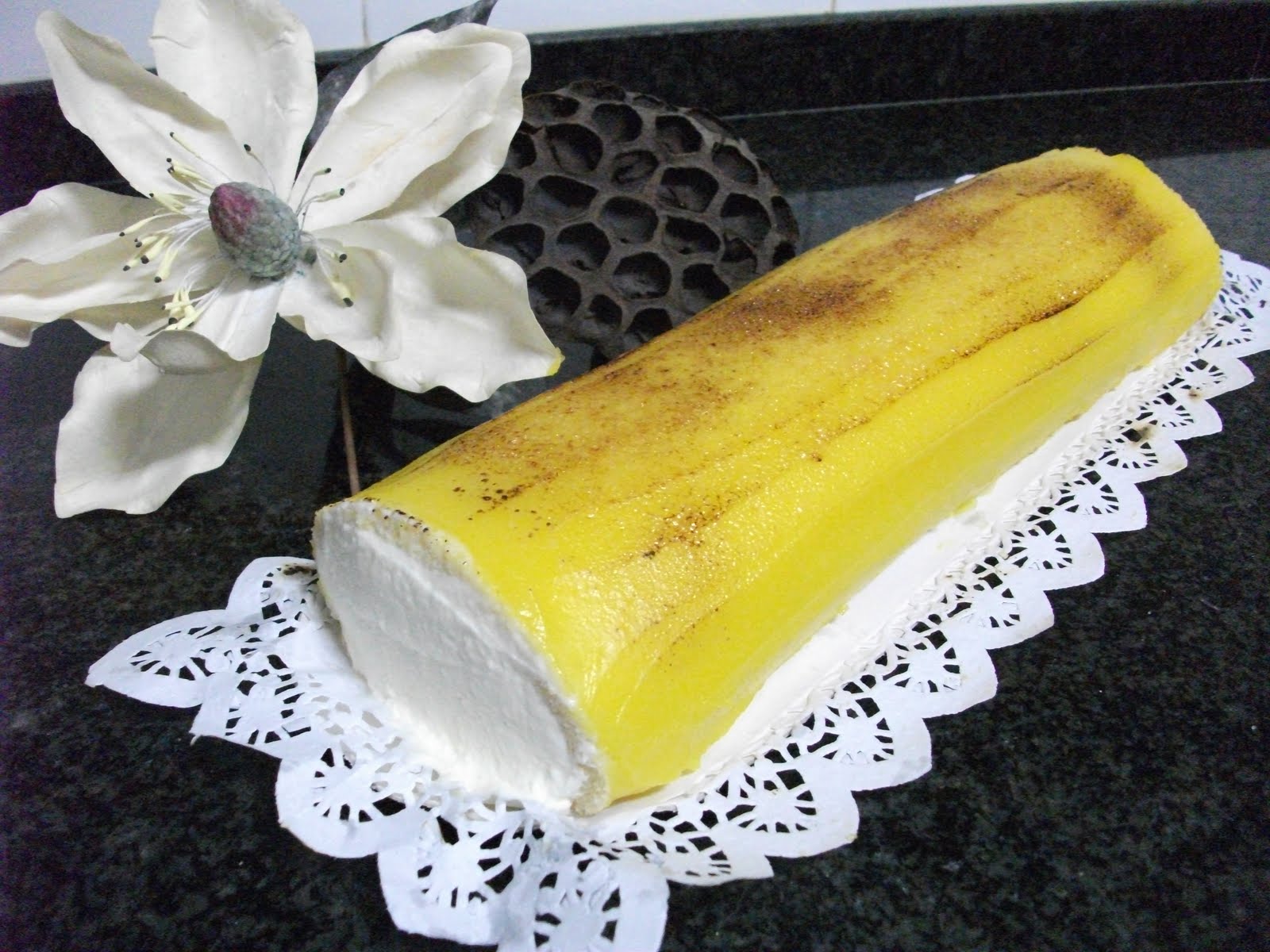 Momentos Dulces: Brazo de gitano de nata y yema quemada (con thermomix)