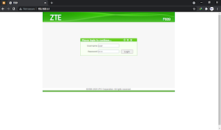 password localhost ZTE V3 Terbaru
