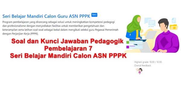 Soal dan Kunci Jawaban Pedagogik Pembelajaran 7 Seri