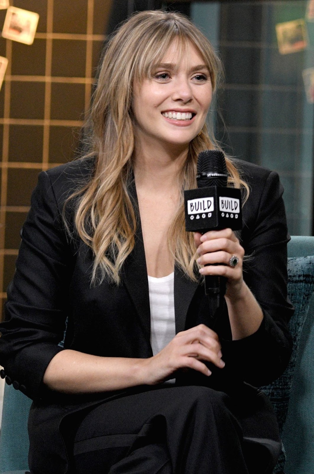 Elizabeth Olsen Clicks at Build Series in New York 8 Oct-2019