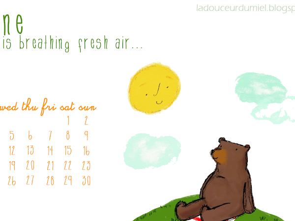 June is breathing fresh air...