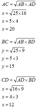 Kesebangunan Khusus Pada Segitiga Siku Siku Dunia Ilmu