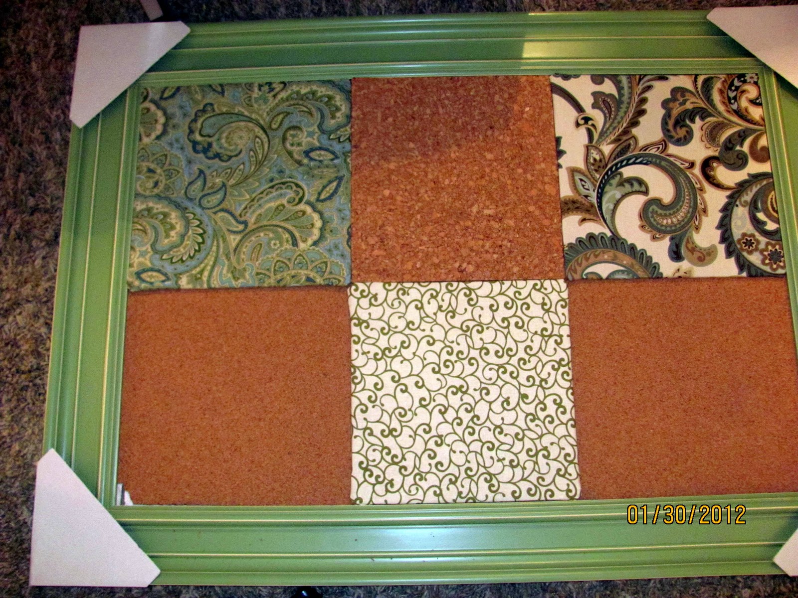 The HalfAssed Decorator Quilted Bulletin Board