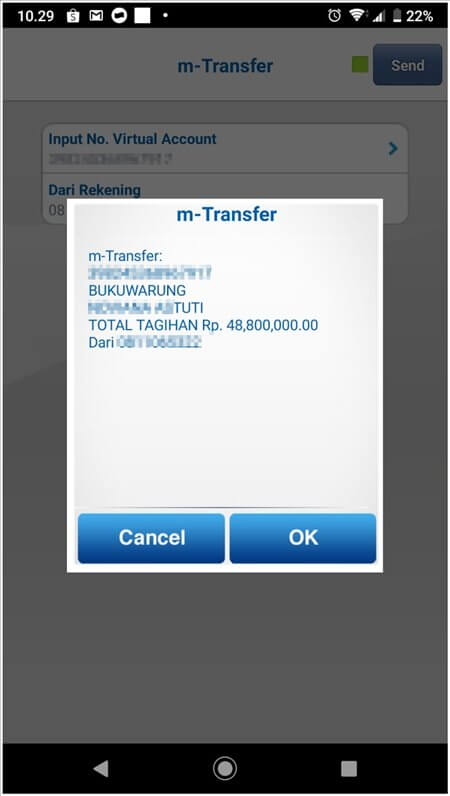 cara transfer dari bca ke bri lebih limit