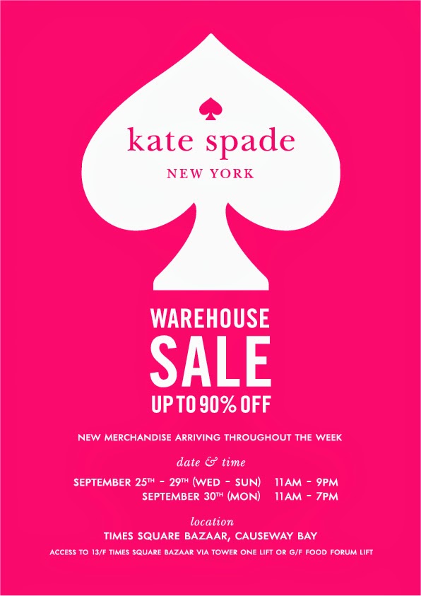 Secret Dealz Hong Kong: Kate Spade private sale..up to 90% off in Hong