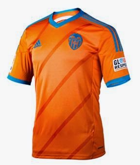 Segunda Camiseta Adidas del Valencia 2014-15