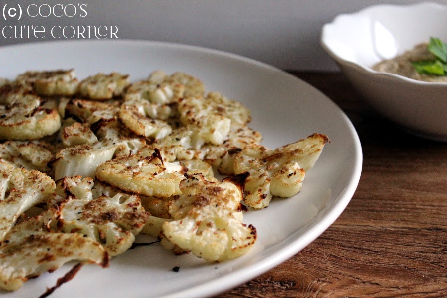 Coco&amp;#39;s Cute Corner: Gebackener Blumenkohl mit Tahini - lecker exotisch