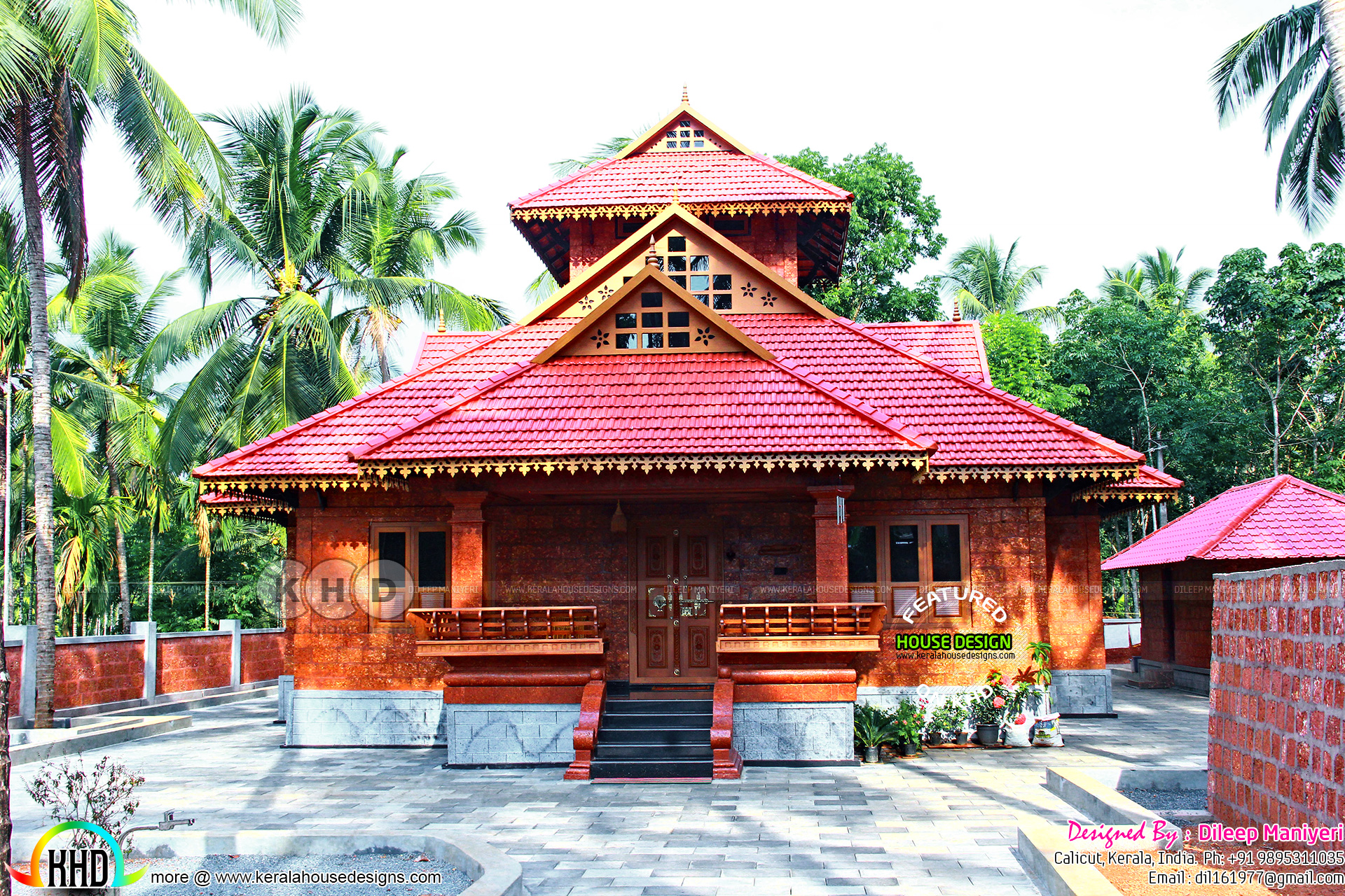 Construction finished traditional Kerala house - Kerala home design and