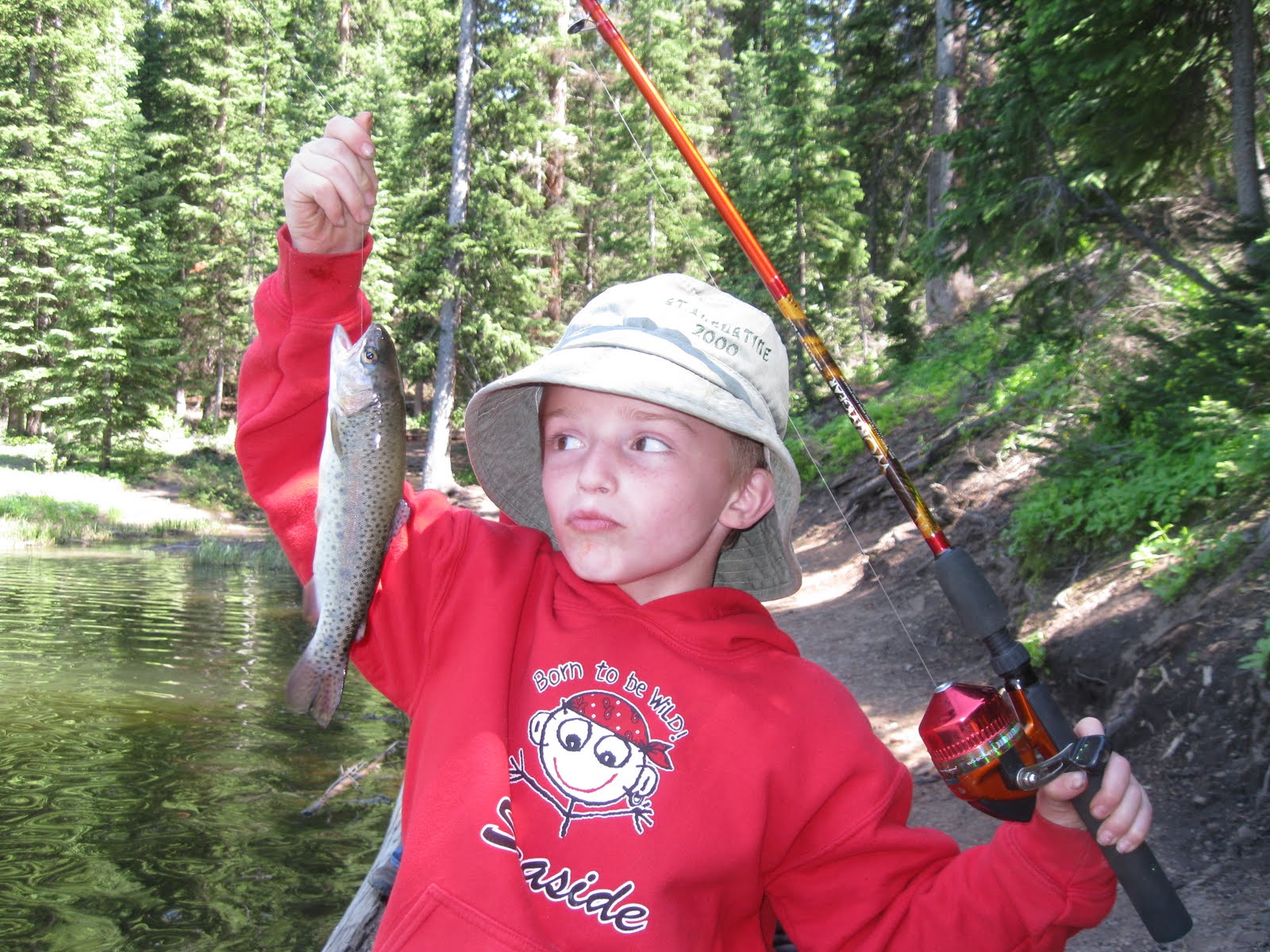 Neeleyfam Fishing at Mill Hollow
