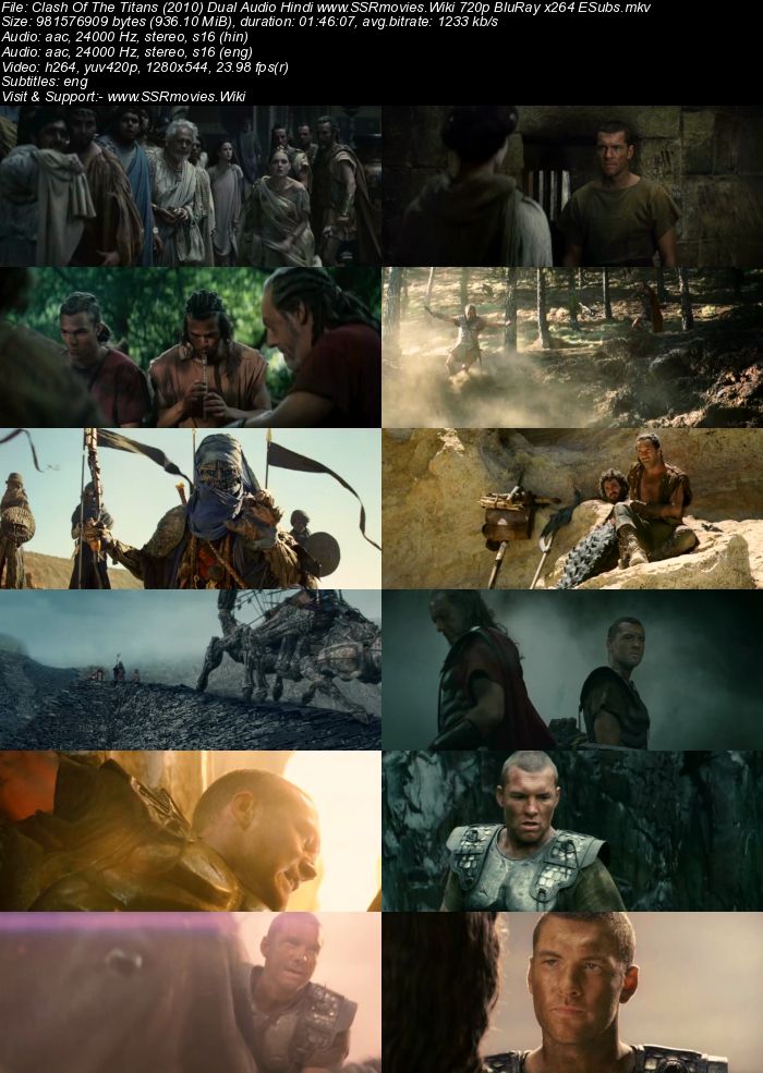 Clash Of The Titans (2010) Dual Audio Hindi 720p BluRay 900MB ESubs Movie Download