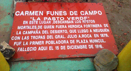 CARMEN FUNES DE CAMPOS "LA PASTO VERDE" Fortinera (¿?-†1916)