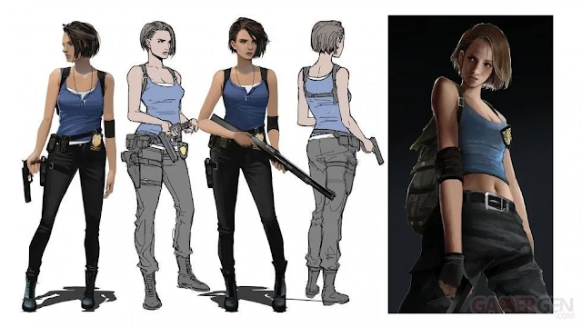 تسريب المزيد من الصور للعبة Resident Evil 3 Remake و الكشف عن تصاميم شخصية Jill 