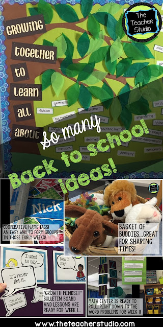 Getting ready for back to school involves bulletin boards, classroom organization, planning, displays, door decorating, and more! Teaching growth mindset, helping students work cooperatively, and setting clear expectations is so important!