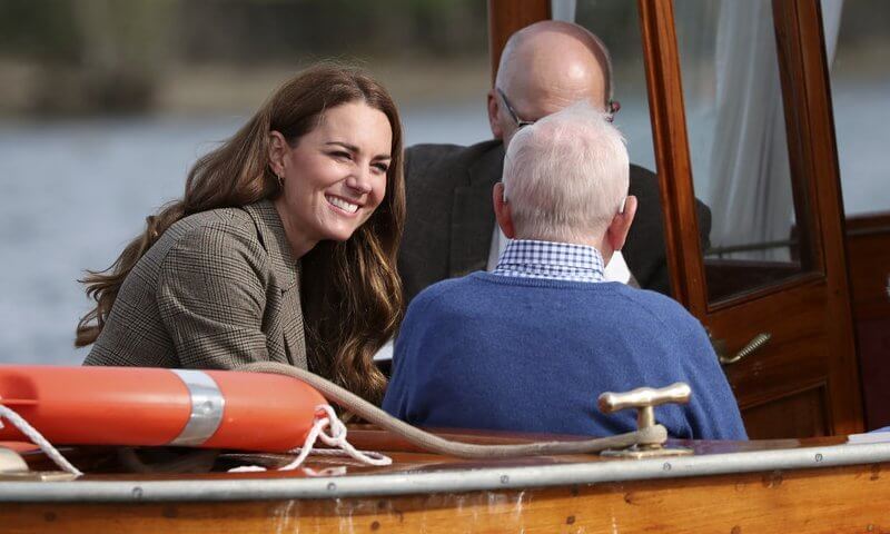 The Duchess of Cambridge visited the RAF Training Centre in Windermere