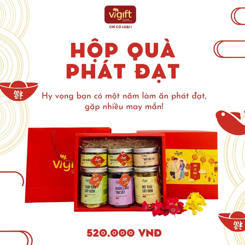 [Ngọt] ViGift Hộp Quà ViGift 6 Phát Đạt