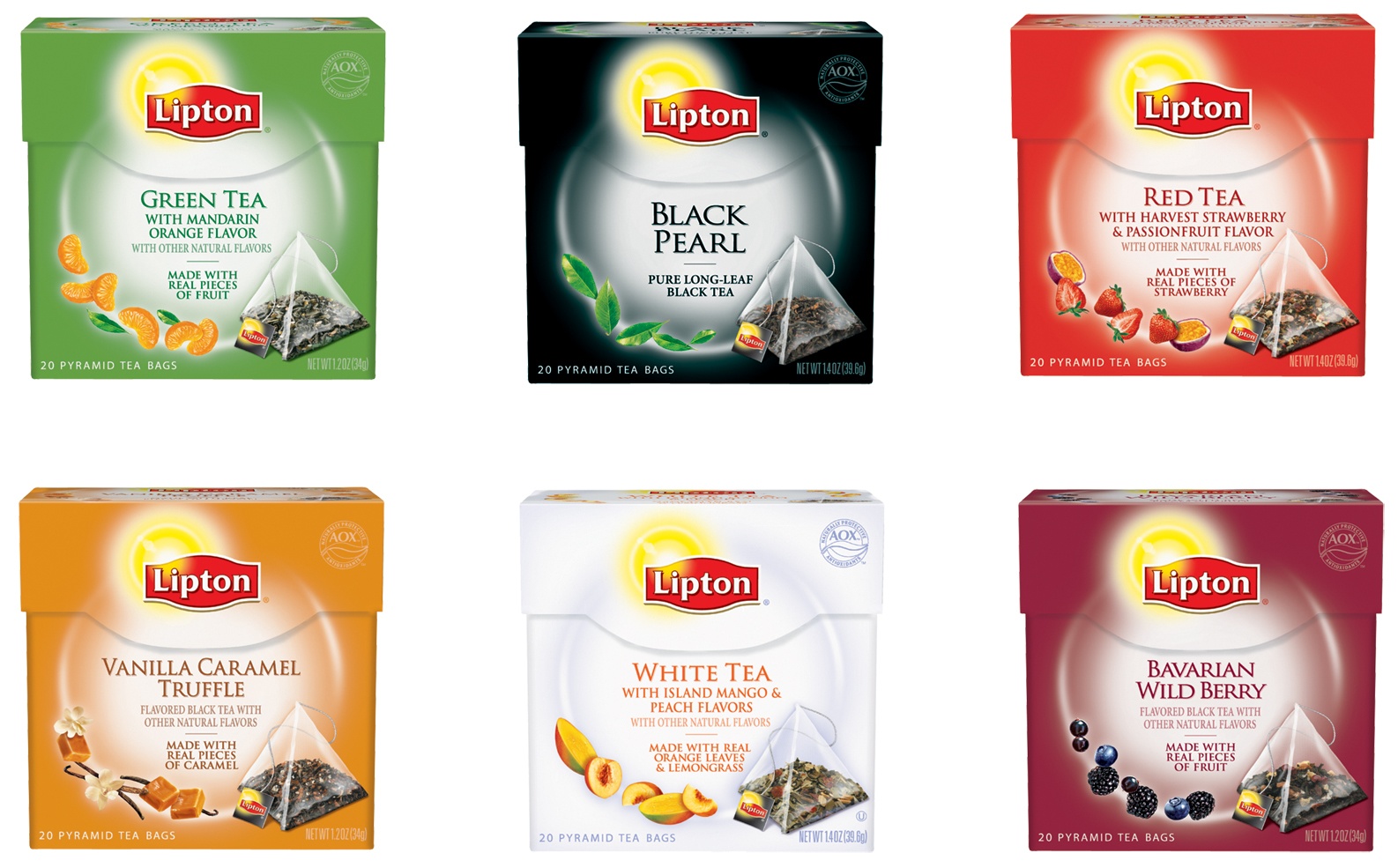 Packaging and Environmental Graphics T2 tea vs. Lipton's tea