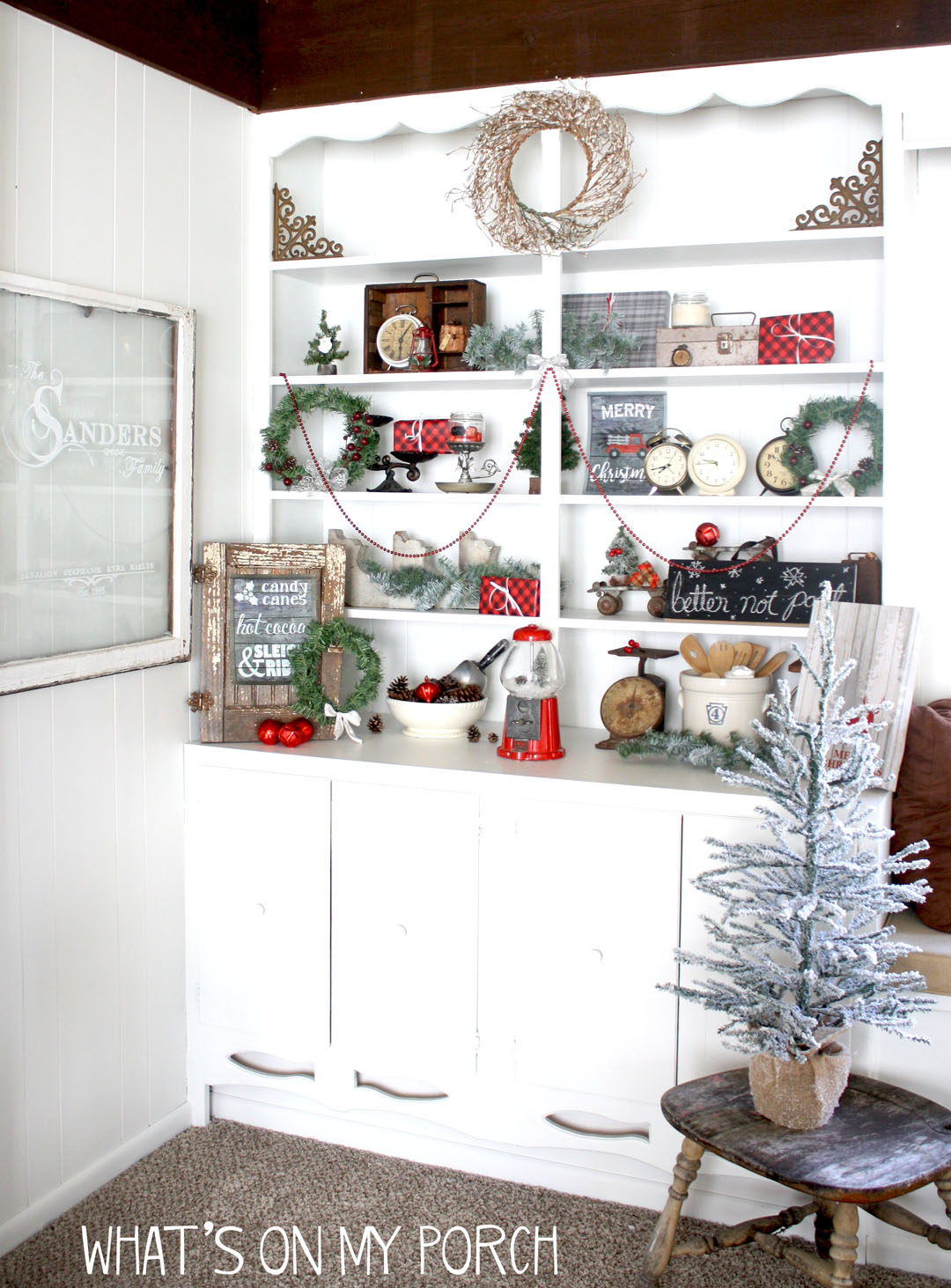 My Porch Prints Decorate A Christmas Bookshelf