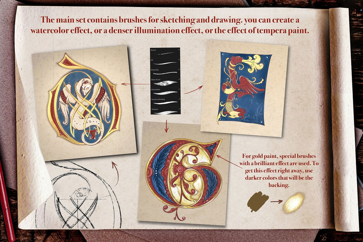 Medieval Manuscript Creator Kit 4674206 5 Medieval Manuscript Creator Kit 4674206 b