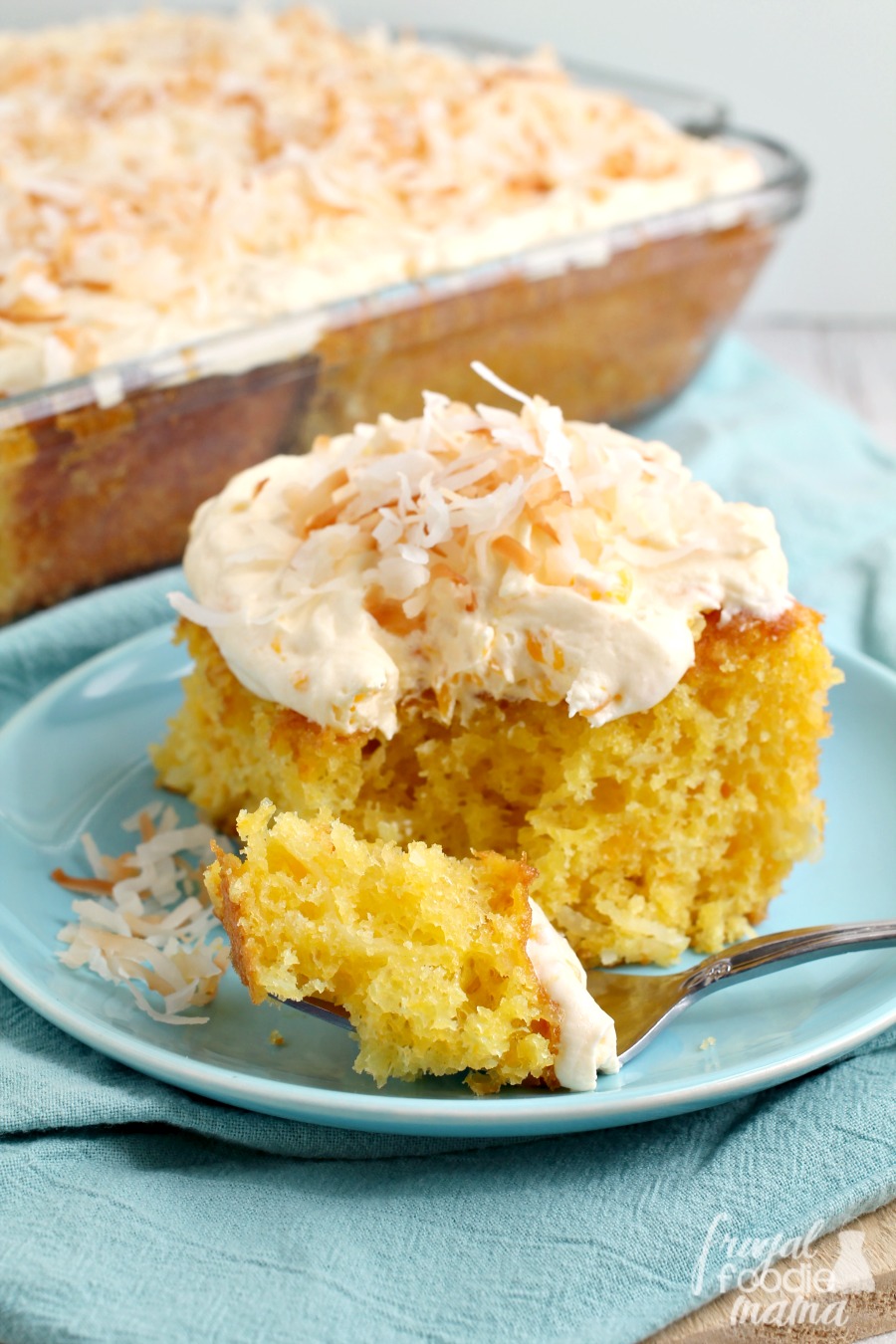 Frugal Foodie Mama Citrus Coconut Sunshine Cake