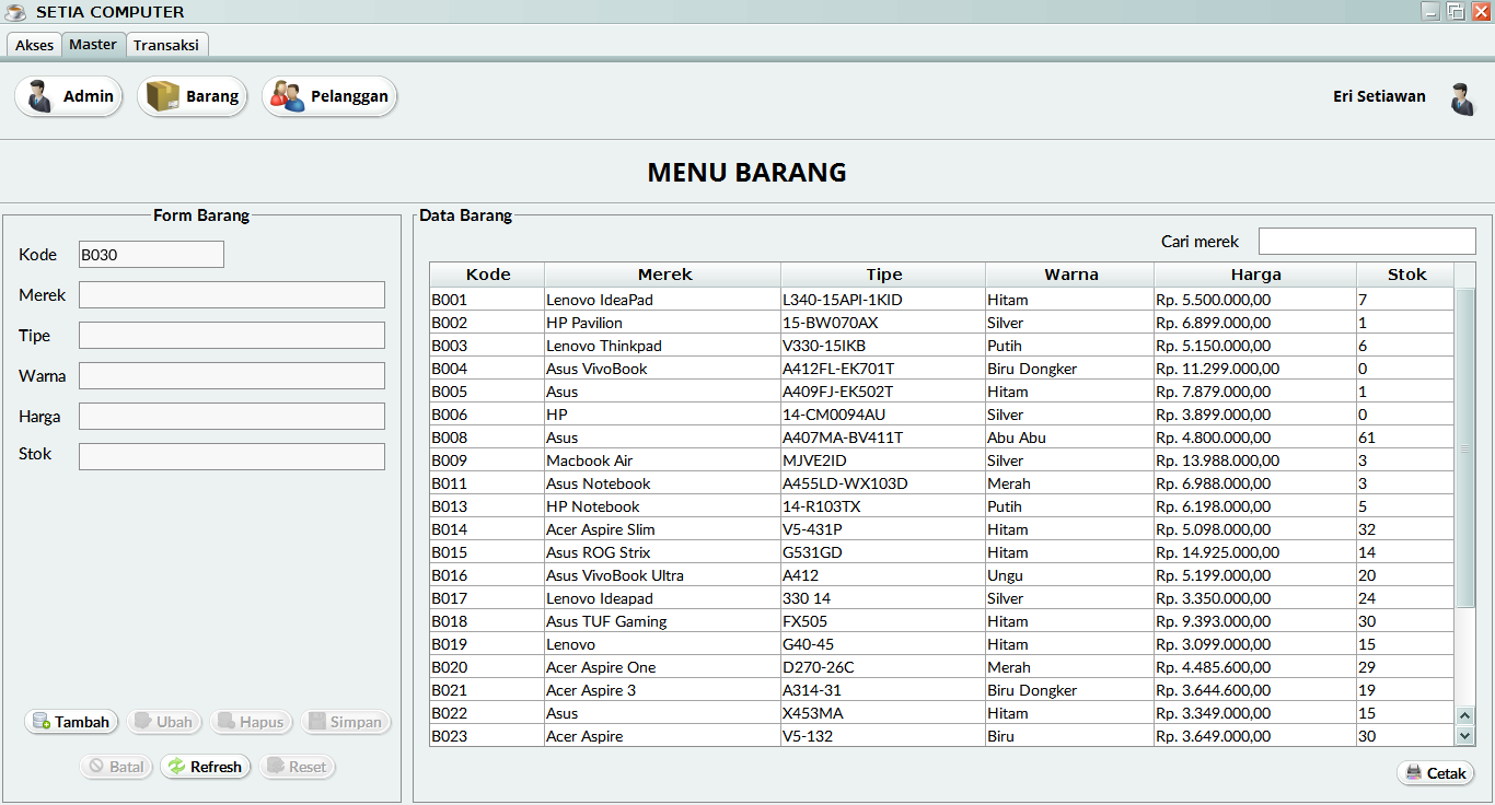 Aplikasi Penjualan Toko Komputer Berbasis Java Netbeans - Mamangeri ...