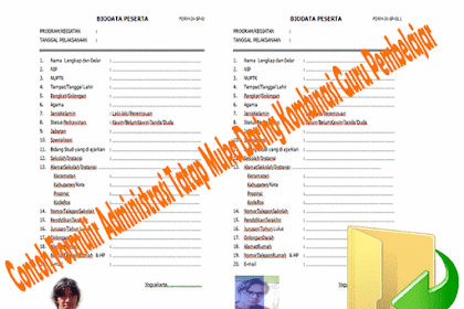 Contoh Formulir Manajemen Tatap Muka Moda Daring Kombinasi Guru Pembelajar