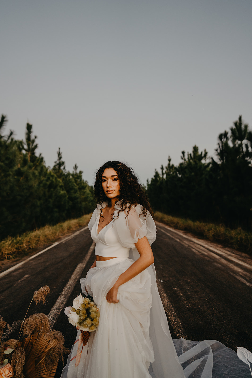 on the aisle blog | indie bride style sunshine coast qld angela cannavo photography karen willis holmes skirt alternative bridal bouquet florals