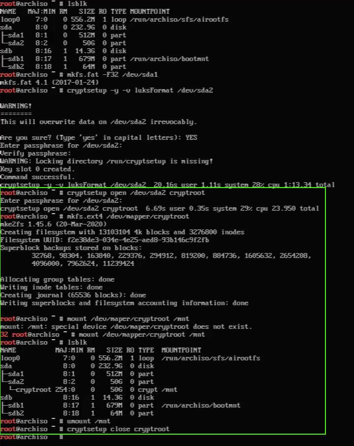 Nextcloud on Arch Linux (Encrypted System) [Part 01 Preparation]