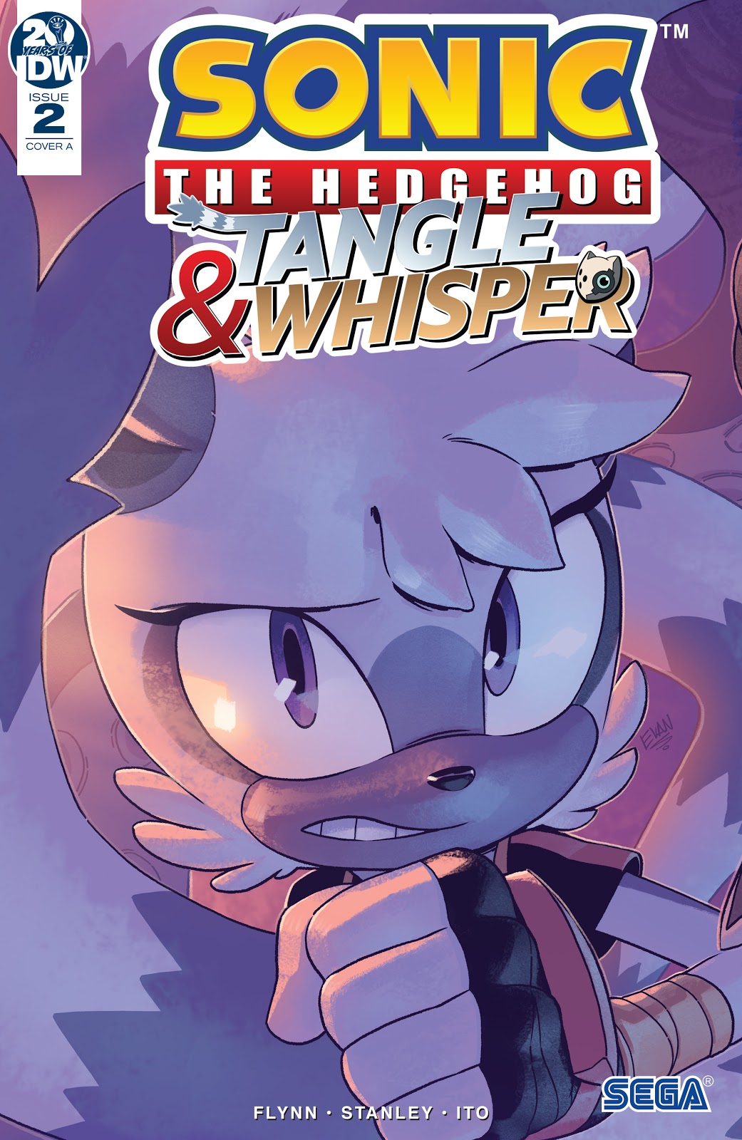 Whisper the Wolf - Tangle and Whisper IDW Comics Sonic the