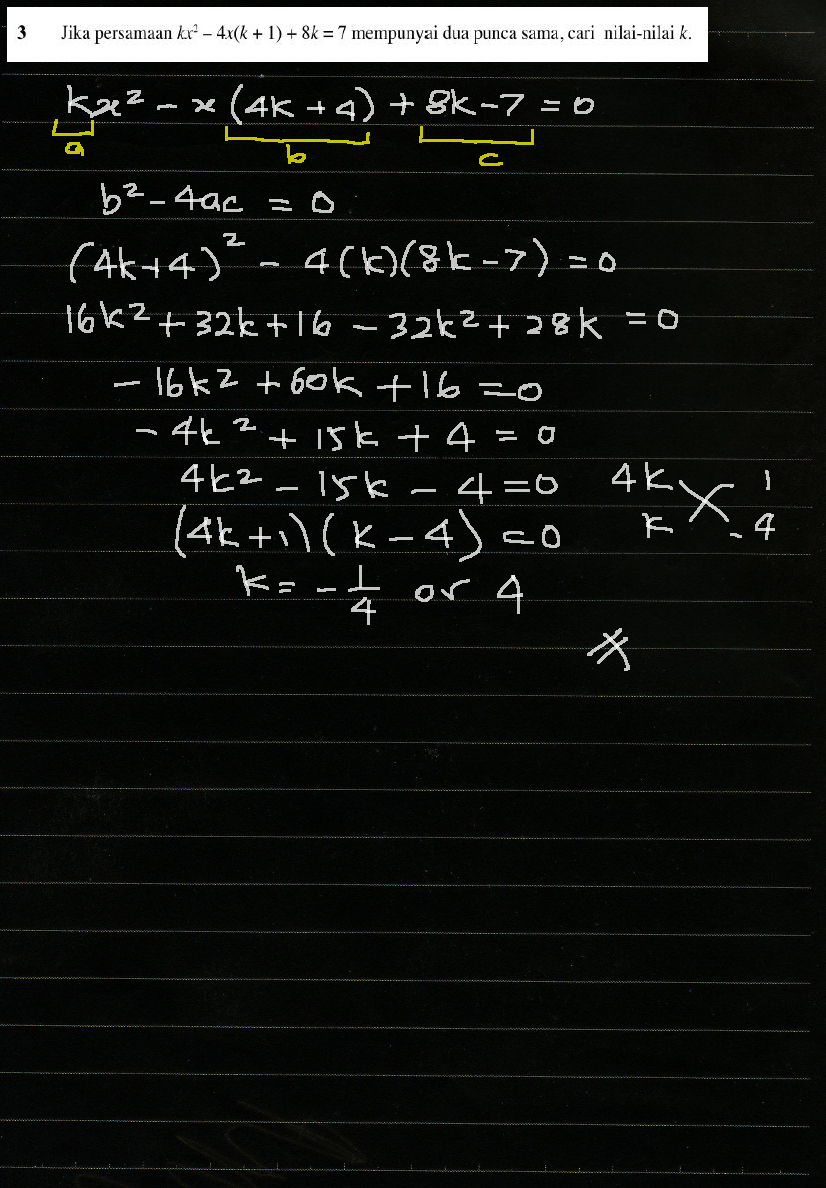 Buku Teks Matematik Tambahan Tingkatan 4 Jawapan Cuba Ini  Jawapan