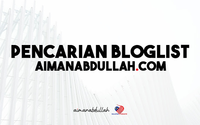 Segmen Pencarian Bloglist AIMANABDULLAH.COM