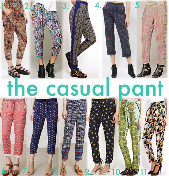 At This Volume: Trend Spotting: The Casual Pant