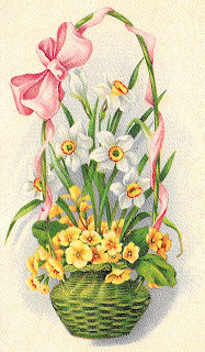 flower daffodil wildflower image basket printable clipart