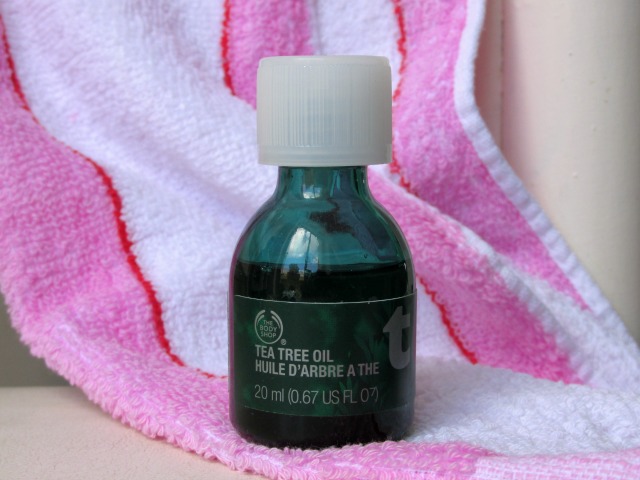 skin care routine, the body shop tea tree oil