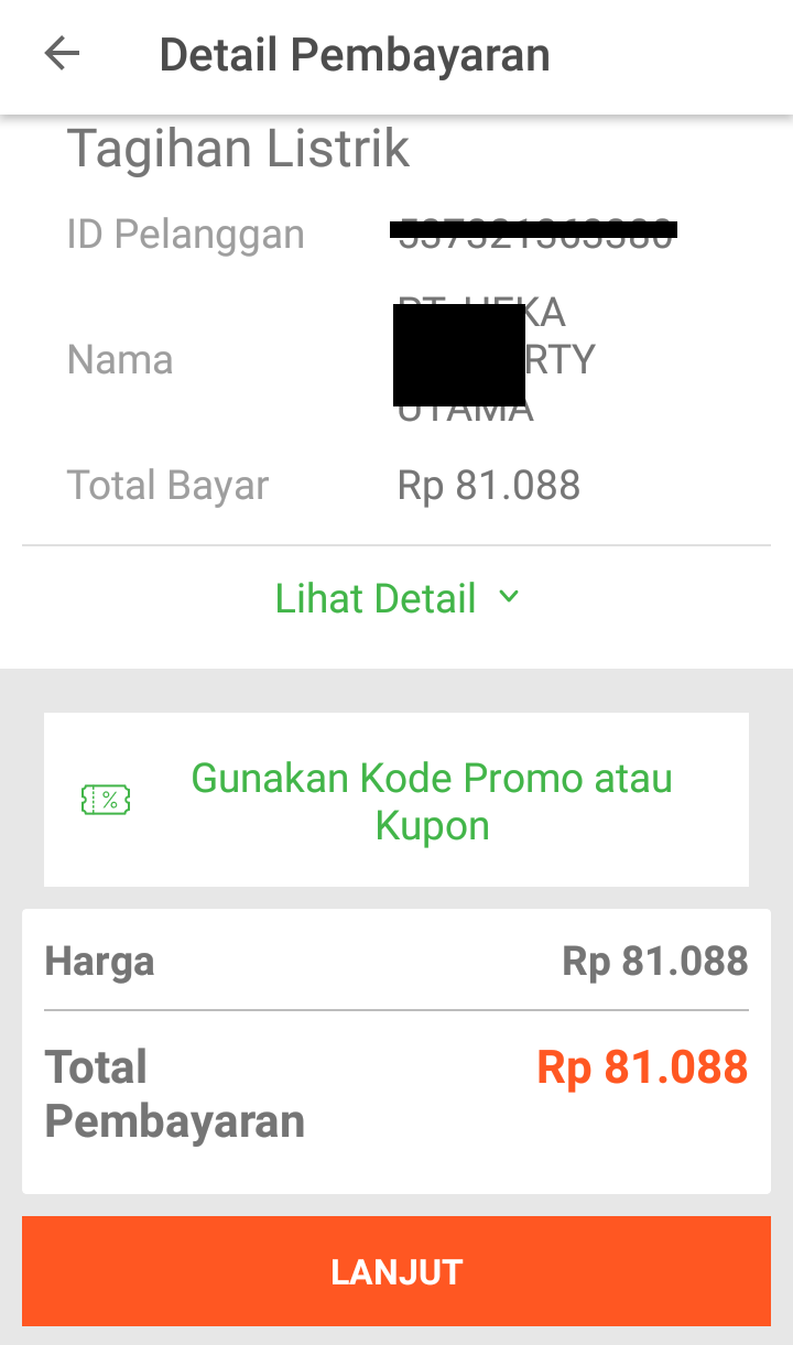 tokopedia cek tagihan listrik