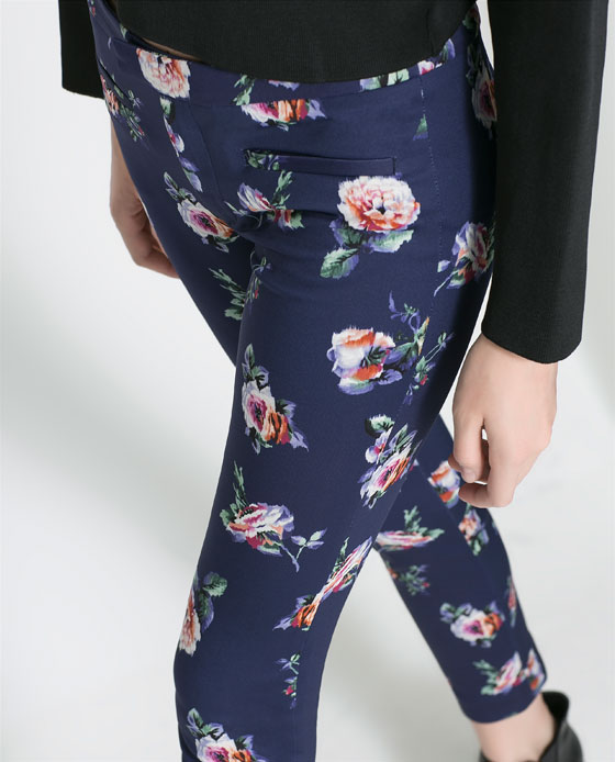 CL783 Blue Floral Pants (PreOrder) Temptations