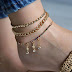 Multistrand fancy anklets