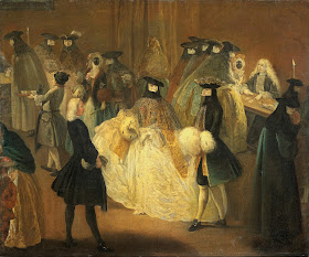 Players at the gambling house had to wear masks, as depicted in Pietro Longhi's 18th century painting