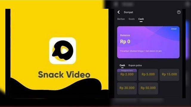 Cara Dapat Uang Dari Snack Video hanya dengan menonton Video